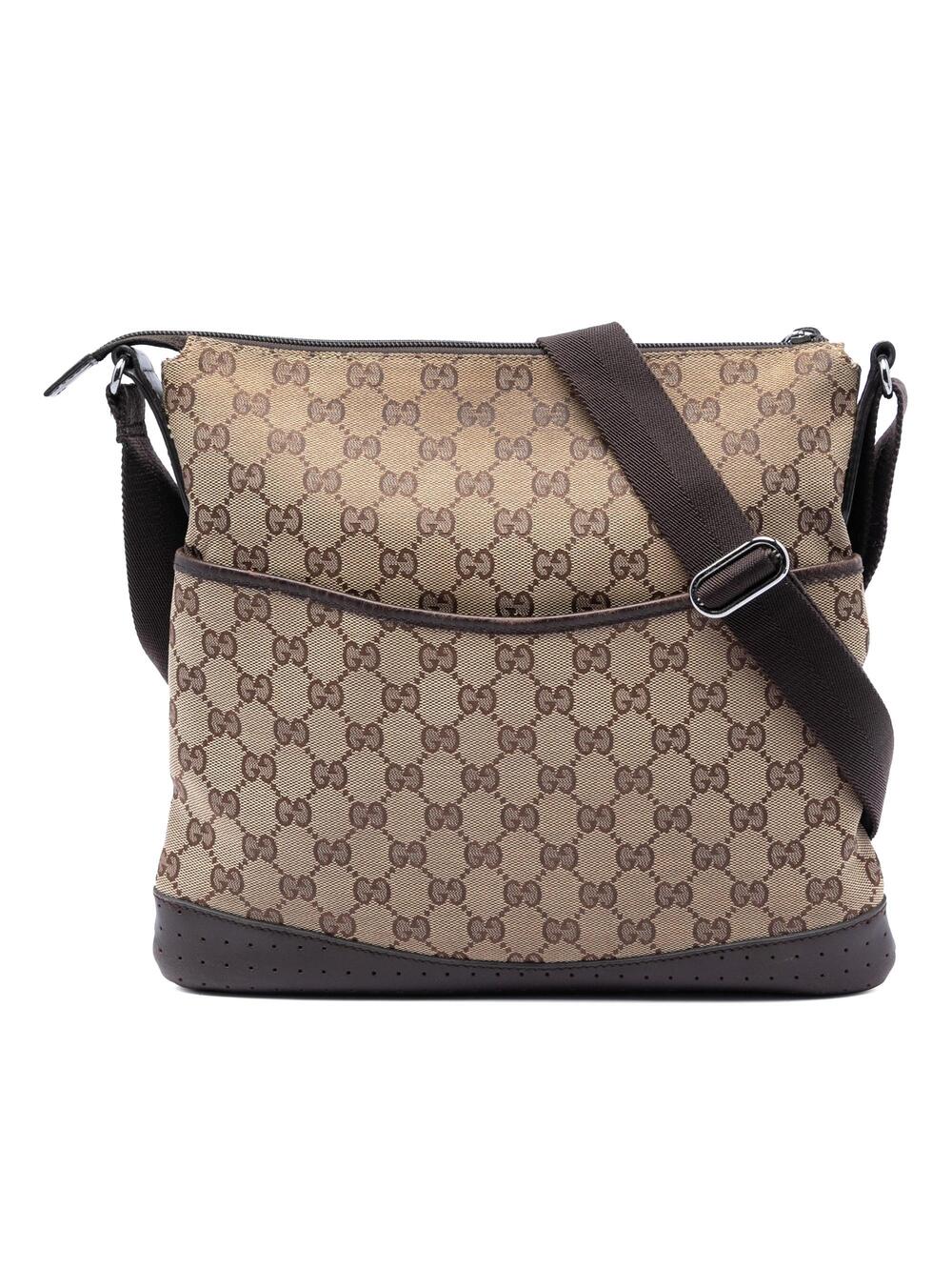 Gucci Zip Messenger Bag Gg Canvas With #266615G67B